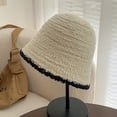 thumbnail image 6 of COCOpeaunt Fashion Thick Knitted Hat Womens Warm Woolen Fisherman Hat Hip-Hop Skullies Cap Costume Accessory Gifts Winter Bonnet Femala, 6 of 6
