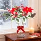 thumbnail image 4 of Ramo Artificial De Plástico Ramo De Flores Artificiales De Piña Navideña De 35x25cm Con Flores Rojas Y Bayas Decorativas Para Decorar El Hogar (1 Unidad) Rkxzt, 4 of 9
