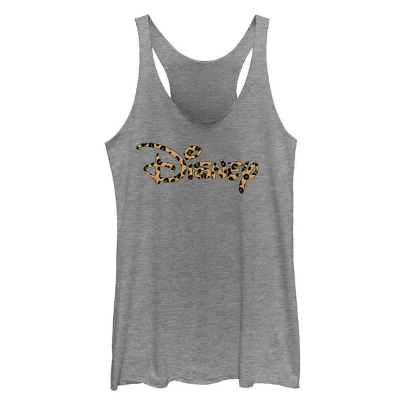 Women's Disney Leopard Logo Racerback Tank Top