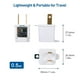 thumbnail image 2 of Adaptadores Cable Matters Blanco Paquete de 3 Clavijas 2 a 3, 2 of 6