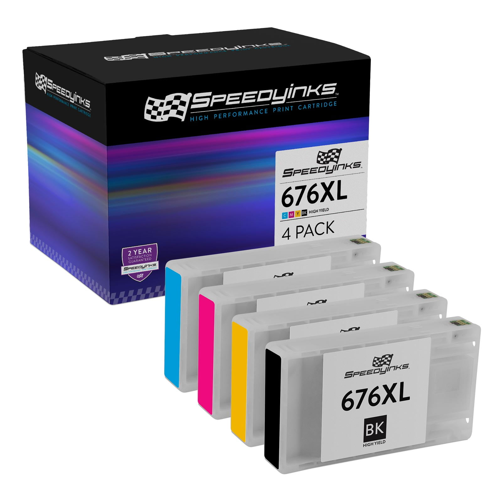 SPEEDYINKS Remanufactured Ink Cartridge Replacement for Epson 676XL