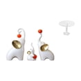 thumbnail image 1 of Esculturas De Familia De Elefantes Y Decoraciones De Mesa Para Casas De Muñecas En Miniatura Para Sala De Estar, Dormitorio, Escritorio, Casa De Juegos De Simulación, Mesa Auxiliar De, 1 of 7