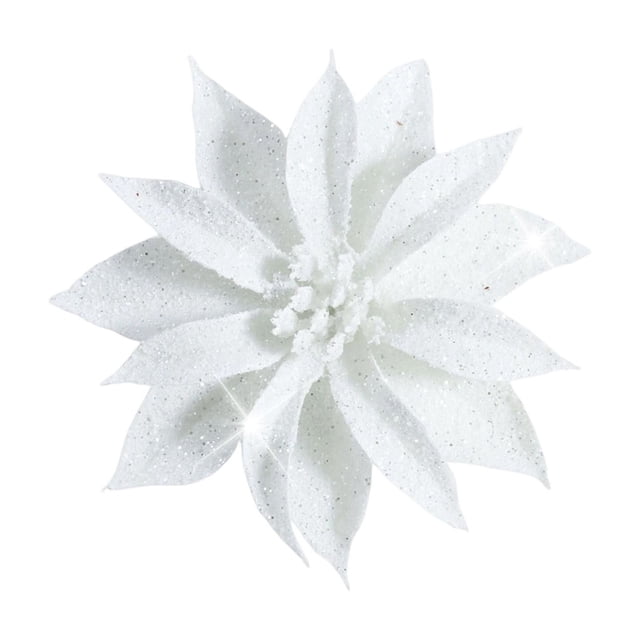Velvet Large 4 Inch Floral Ornament For Holiday Tree Decorations Party Events And Home Interior Design