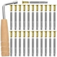 thumbnail image 1 of 1 Set Lyre Harp Set Harp Tuning Pin Harp Tuning Wrench Harp Replacement Tool, 1 of 8