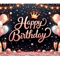 thumbnail image 4 of Festive Design Happy Birthday Banner Elegant Decoration for Birthday Celebration Event Party, 4 of 7