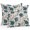 Teal,Taupe,Cream, variant on Throw Pillow Covers 26x26 Inch Set of 2, Teal Florals Waterproof Outdoor Pillow Covers, Farmhouse Botanical Peonies Vintage Brown Leaves Decorative Cushion Pillowcases for Patio Garden Couch Bed