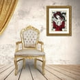 thumbnail image 3 of MIROTA 12x14 Gold Ornate Wood Framed with Double Matting Museum Art Print Titled - Chat sur robe rouge, 3 of 4