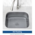 thumbnail image 3 of Bligli 2-Pack Sink Mats - 15.7"x11.8" Non-Slip PVC Liners, Quick-Dry Kitchen Protector for Stainless Steel/Ceramic, Dish Drying Mat (Clear), 3 of 8