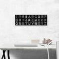 thumbnail image 2 of ARTCANVAS Modern Black and White Panoramic Full Alphabet Canvas Art Print - Size: 36" x 12" (1.50" Deep), 2 of 9