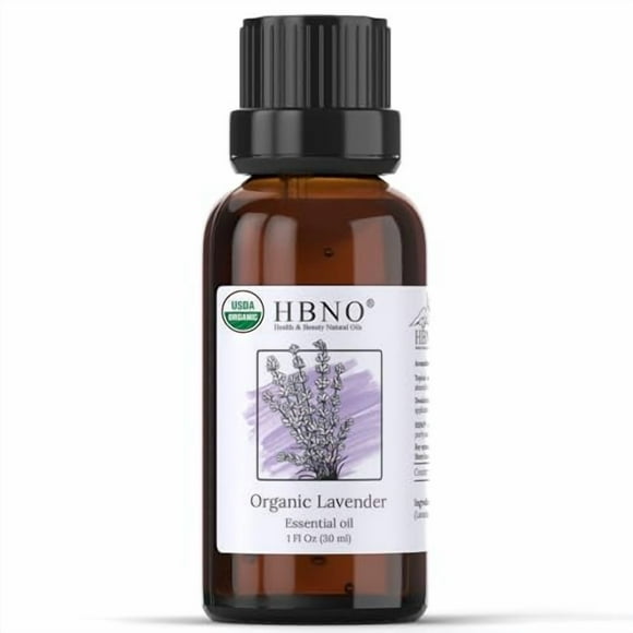 Aceite esencial HBNO de lavanda orgánica, 30 ml, certificado por el USDA