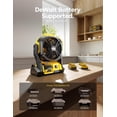 thumbnail image 4 of Battery Operated Fan, for DEWALT 20V Max Battery, Camping Fan Cordless, Option for Corded, with LED Lights, Variable Speed, Hook for Hanging, for Jobsite(Battery Not Included), 4 of 9