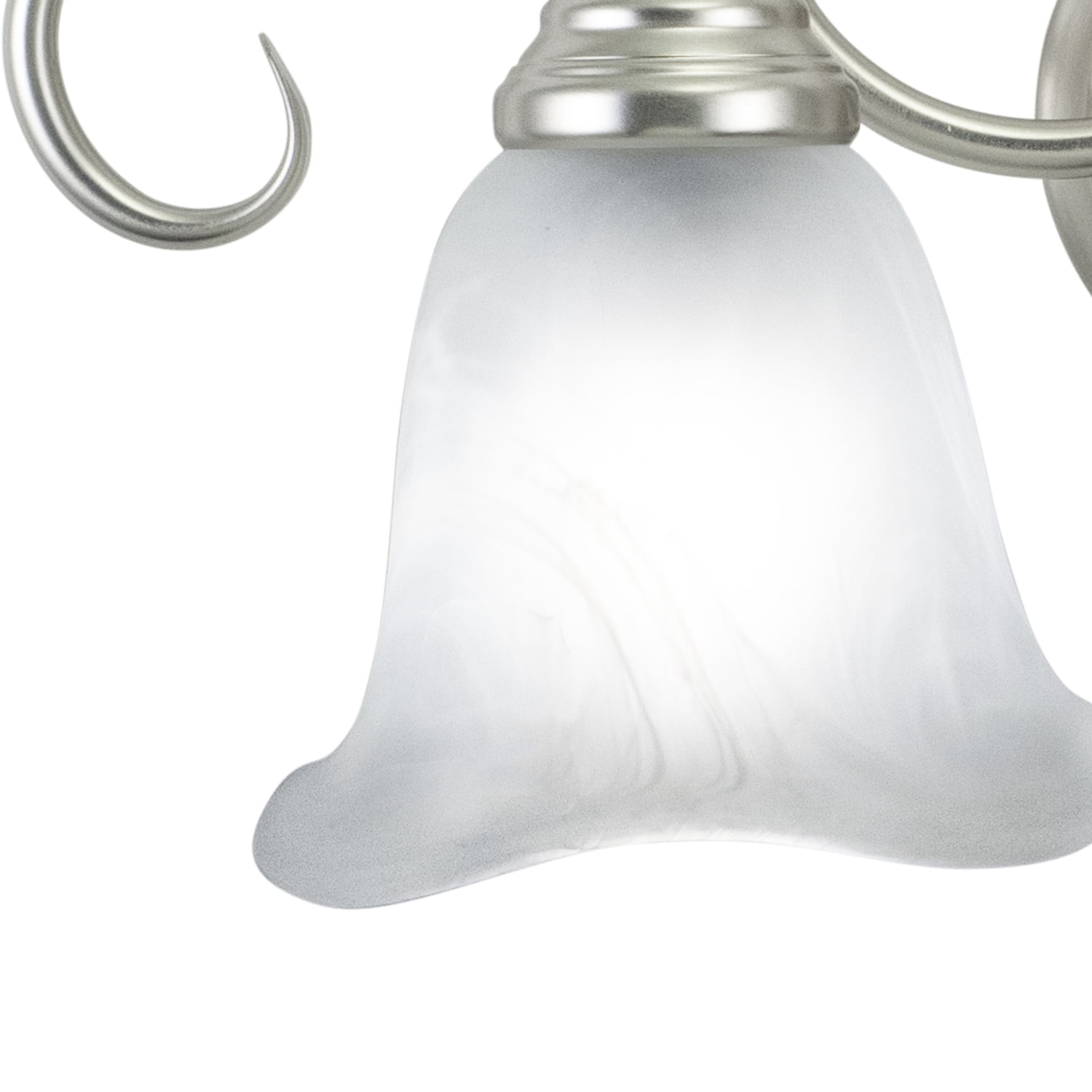 Bathroom Vanity Light Fixture - 2 Light Brushed Nickel - Modern Bathroom Lighting