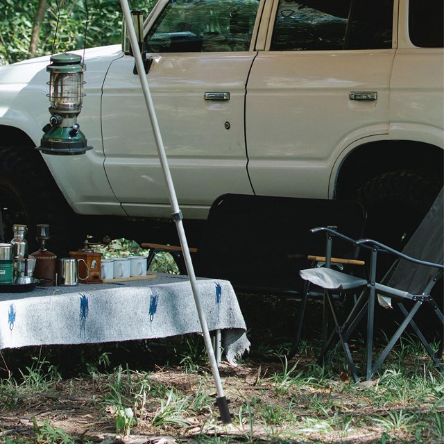 AURARMLET Soporte Metálico Para De Tienda Camping Negro Multifuncional Para Uso En Y