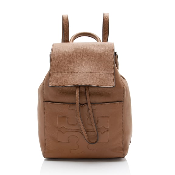 Pre-Owned Tory Burch Leather Bombe T Flap Backpack