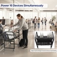thumbnail image 4 of VIVO Black 16-Device Mobile Open Charging Cart, 4 of 5