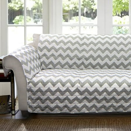 Chevron Furniture Protectors Grey White Sofa Couch Cover