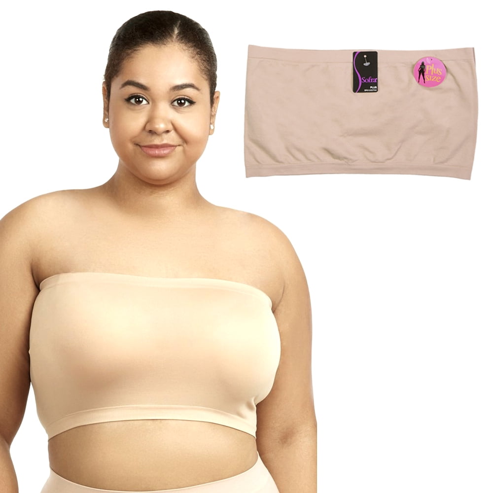 plus size strapless tops