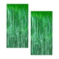 thumbnail image 3 of 2Pcs Background Tassel Rain Curtains, Foil Fringe Background Photoshoot for Party Wedding Party Decoration, Green, 3 of 7