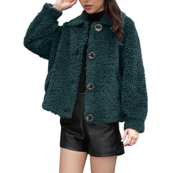 Hueook Womens Winter Jacket Long Jackets for Women Women's Zipper-Neck Pullover Long Sleeve Hooded Blouse Sweatshirt Green 4X