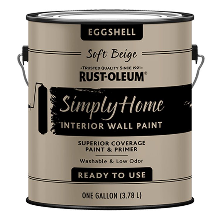 RustOleum 332118 Simply Home Eggshell SOFT BEIGE Interior Wall Paint