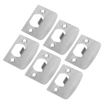 OFFIGAM 6-Pack Stainless Steel Door Strike Plates for Secure Door Locking Mechanism Replacement Hardware