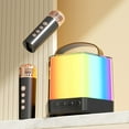 thumbnail image 3 of Karaoke Machine, InsCrazy Speakers with Microphone for Kids Adults, Microphone Microphone Audio Bluetooth Wireless Small Speaker Children's Family Karaoke, 3 of 6