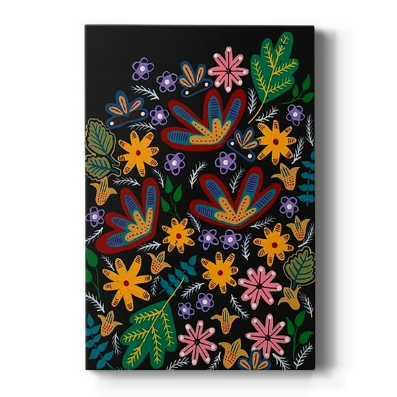 Muddled Flowers I Premium Gallery Wrapped Canvas - Ready to Hang