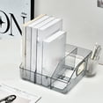 thumbnail image 5 of Gnmfd Acrylic Book Stand File Rack, Transparent Desktop Organizer for Books, Files, Documents, Teacher Desk Storage, Space-Saving Design for Dorm, Office, and Home Use, Easy to Clean, 5 of 6