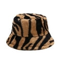 thumbnail image 3 of DOPI Stylish Hats Winter Men Women Stripes Thermal Plush Hat Fisherman Hat Basin Cap Bucket Hats, 3 of 4