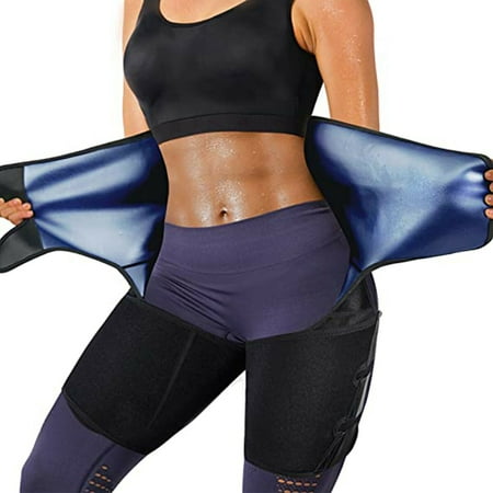 

Lilvigor Sauna Sweat Waist Trimmer Thigh for Women Weight Loss Polymer Body Shaper Tummy Control Waist Trainer Workout Belt Lightweight