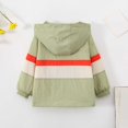 thumbnail image 4 of CAIVO Kids Boys Girls Patchwork Coats Hooded Jacket Toddler Windproof Zipper Outwear Long Sleeve Relaxed Fit Outerwear, 4 of 4