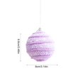 thumbnail image 3 of Purple Christmas Ball Ornaments Light Foam Hanging Baubles for Holiday Tree Party Decor, 3 of 6