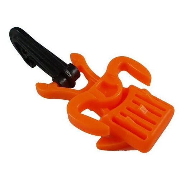 Scuba Diving Octopus holder, Fits Comfo-Bite Mouthpiece (Orange)