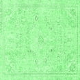 thumbnail image 1 of Ahgly Company Indoor Square Abstract Emerald Green Modern Area Rugs, 3' Square, 1 of 4