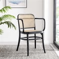 thumbnail image 2 of Modway Winona 18.5" Wood & Rattan Dining Chair in Black & Natural, 2 of 6
