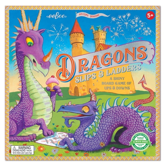 Juego de mesa eeBoo Dragons Slips & Ladders Kids 5+ Years