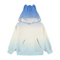 thumbnail image 4 of DxhmoneyHX Girls Hoodies Cute Fashion Gradient Pullover Sweatshirts Casual Loose Long Sleeve Blouse Fall Winter Warm Athletic Tops with Pocket Size 5 Years, 4 of 6