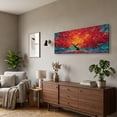 thumbnail image 2 of Canvas Wall Art for Living Room - Large Red Tree of Life Canvas Prints, Modern Abstract Nature Painting Wall Decor for Bedroom Bathroom and Office, 2 of 7