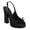 Black, variant on Women Round Toe Platform Slip On Pumps Bows Slingback Strap Buckle Block High Heels Evening Dress Prom Shoes Size 7 Red