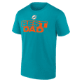 thumbnail image 2 of Men's Aqua Miami Dolphins Best Dad T-Shirt, 2 of 3