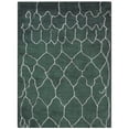 thumbnail image 5 of Rugsotic Carpets Handmade Rugs Hand Knotted Loom Rectangle 6'7''x9'10'' Dark Green White Silk Mix for Indoor Use, 5 of 5