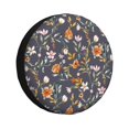 thumbnail image 1 of Fotbe Wildflowers Funda de Llanta de Repuesto con Estampado, Engrosada, Ajuste Universal para Jeep, Remolque, RV, SUV, Camión-14 inch, 1 of 6