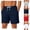 Red, variant on JTSRKL Mens Sleep Lounge Shorts Solid Elastic Drawstring Waist Side Pockets Breathable Short Pants Summer Lightweight Soft Daily Bermuda Pants White XXXXL