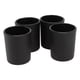 thumbnail image 4 of Juego de 4 vasos de cristal para velas, candelabros sencillos para el hogar, decoración de mesa de comedor, color negro, 4 of 5