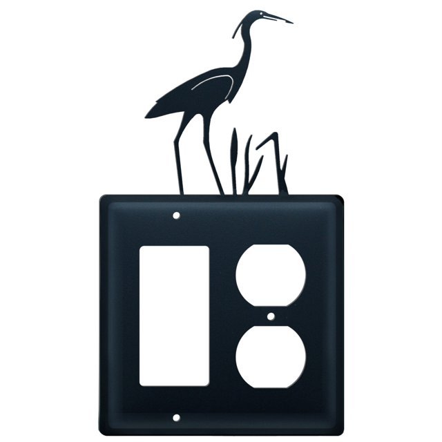 Heron - Single GFI y, Outlet(EGO-133) Village Wrought Iron EGO-133