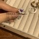 thumbnail image 1 of Anillo abierto para mujer, diseño de nicho de amor con lazo, anillo de dedo índice de alta calidad, anillo de estilo simple y frío, 1 of 5