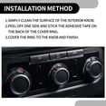 thumbnail image 4 of Unique Bargains Rear AC Heat Temp Climate Knob Cover Interior Trim for Dodge Durango 11-20 Aluminum Alloy Purple 3 Pcs, 4 of 6