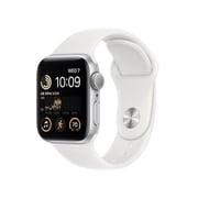 Restored Apple Watch SE (2nd Gen) GPS + Cellular 40mm Silver Aluminum Case with White Sport Band - S/M
