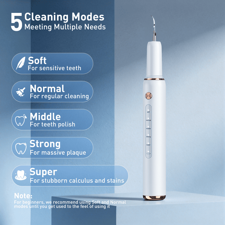 Taylarm Plaque Remover, LED Light, 5 Cleaning Modes photo 2