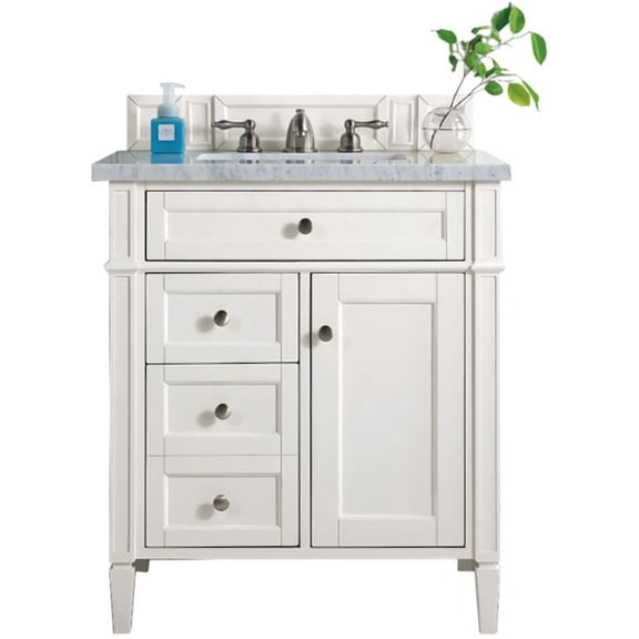 James Martin Vanities 655-V30-3Car Brittany 30" Free Standing Single Basin Poplar Wood